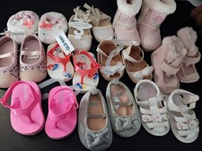 10 Prs. BABY GIRL CRIB SHOES  BOOTS LOT Carter's old navy koala baby Nb and up