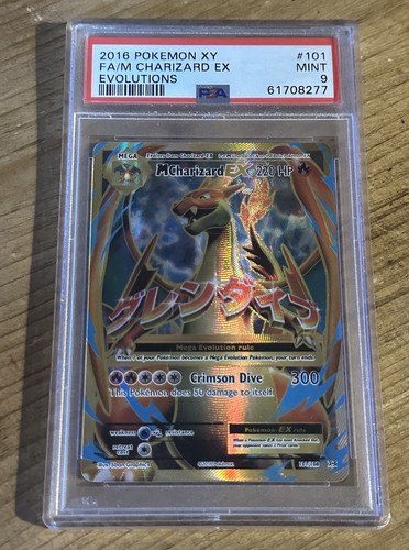 Pokemon Mega M Charizard EX 101/108 XY Evolutions Graded PSA 9 - Picture 2 of 8