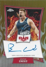 Autographed  Brutus Creed  2025 Topps Chrome WWE Red Brand Autographs /50