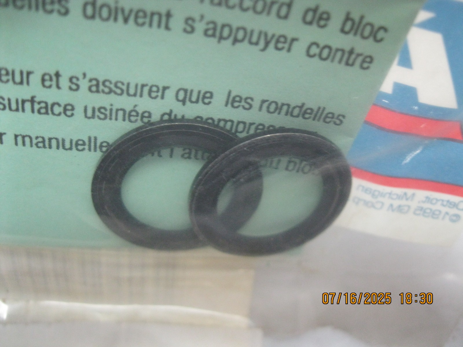 A/C Expansion Valve Seal ACDelco GM Original Equipment 15-33898 for ...