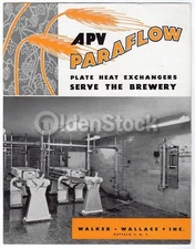 APV Paraflow Beer Brewery Equipment Vintage Buffalo NY Graphic Advertising Catal