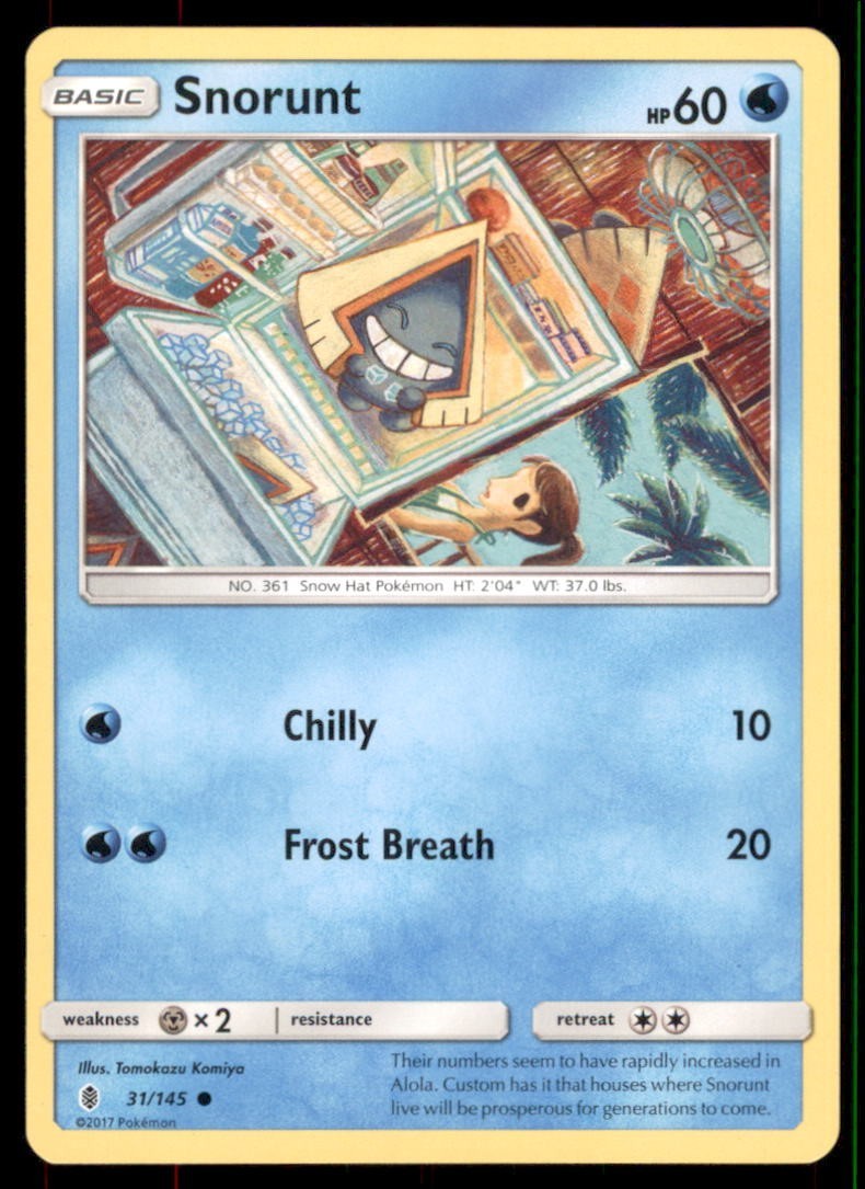 Pokemon TCG Snorunt 31/145 Regular 