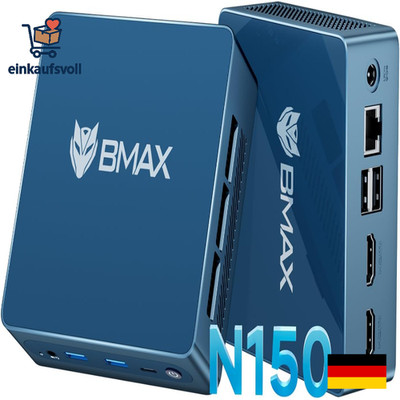 BMAX Mini PC W-11 Pro Dual Display 4K HDMI DP 12 GB LPDDR5