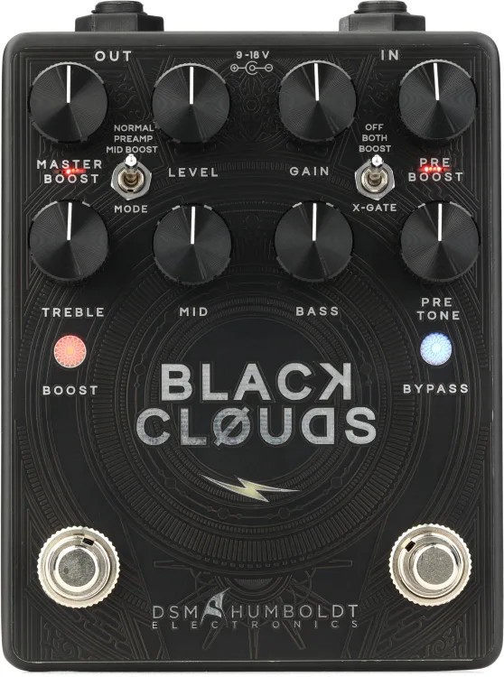 Педаль эффектов искажения/предусилителя DSM Humboldt Black Clouds