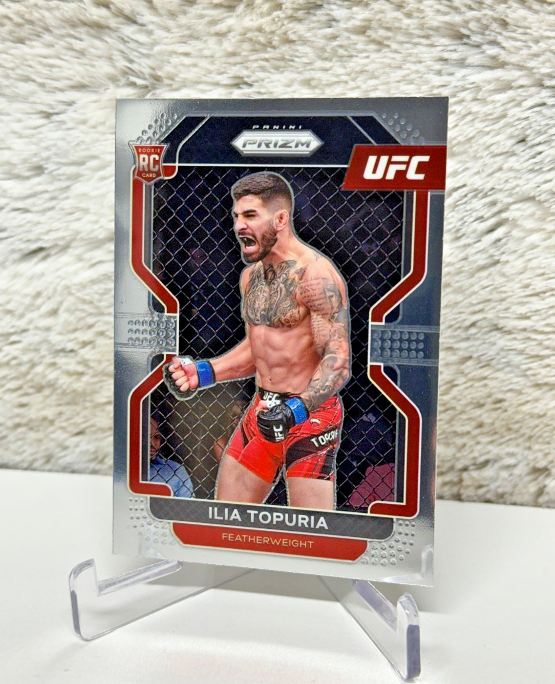2022 Panini Prizm UFC - Ilia Topuria Base Rookie (RC) - #115