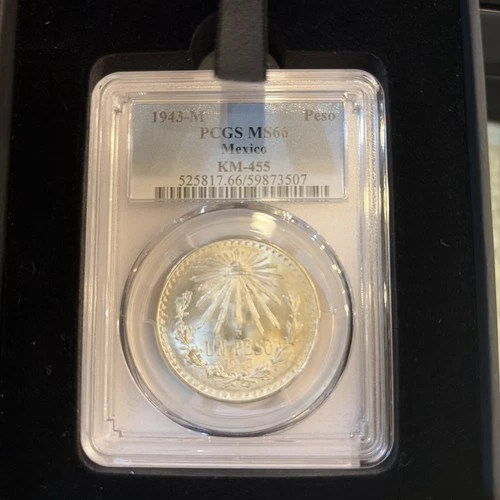 Photo of a 1943 Mexico 20 Centavos Silver from an eBay listing that sold on Jul 17, 2026