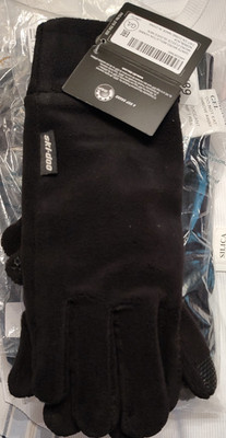1 pair Micro-Fleece Gloves Men Size LARGE in Black Color TouchTips  Ski-Doo BRP