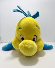 Rare ORIGINAL Vintage Large 12 Disney The Little Mermaid FLOUNDER Plush