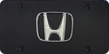 Honda 3d Chrome Logo License Plate Frame  Clear Lens