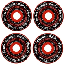 Spitfire Skateboard Wheels 58mm F4 99A Thrasher Oath Radial Full Red