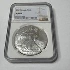 2022 $1 American Silver Eagle NGC MS69 Brown Label