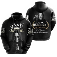 Vintage Ozzy Osbourne Band 3D Print Hoodie Men Women Fashion Casual Hoodies