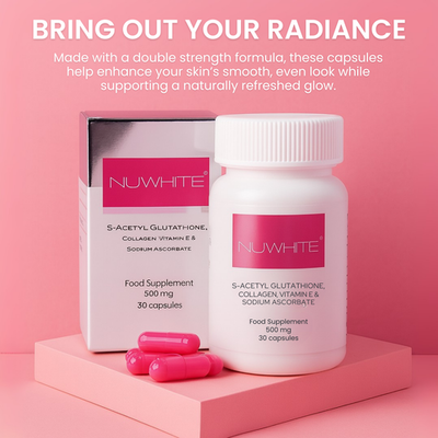 Nuwhite Advanced Nourishing L-Glutathione & Collagen, 30 Capsules