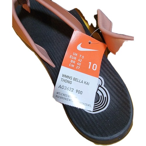 Nike Damen Bella Kai Zehentrenner Flip-Flop Sandale, A03622 Größe 10 Bronze Neu - Bild 6 von 7