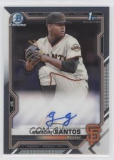 2021 Bowman Chrome Prospect Auto Gregory Santos #CPA-GS Auto 7i2