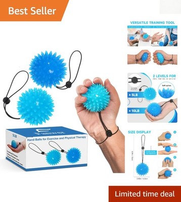 Non-Slip Dual-Resistance Hand Squeeze Balls for Pain Relief & Stronger Grip