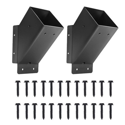 45 Grad Pergola Halterungen 2 Stück Metall Kit für einfache Installation im Fr