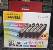 Canon 280/281 Value Pack Full Standard Set Color Ink Cartridges : For Canon Mode