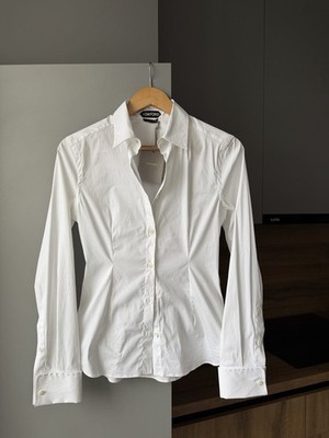 Tom Ford Waist Detail Classic White Shirt Size 36