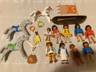 mixed lot Playmobil Vintage Western Native Americans & Accessories horses canoe