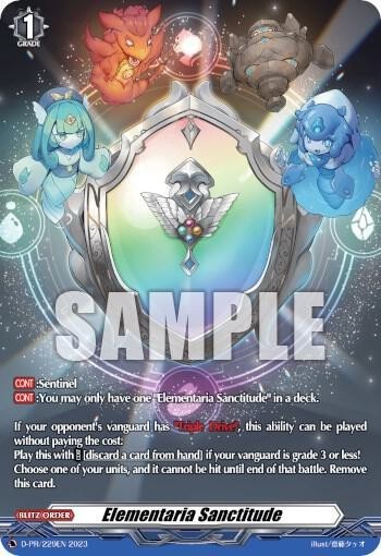 Bushiroad Cardfight Vanguard Elementaria Sanctitude D-PR/229EN Blitz Order