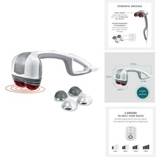 Homedics HHP-351 Heated Automatic Percussion Back Massager - White