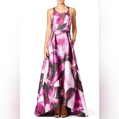 ML Monique Lhuillier Floral Gown Sz S NWOT