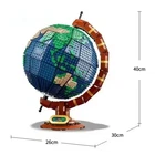Globe Model High Difficulty Adult Technology Parts MOC Building Block 2585Pcs