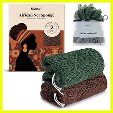 Authentic African Net Sponge - Exfoliating Shower Loofah for Luxurious Skin Care