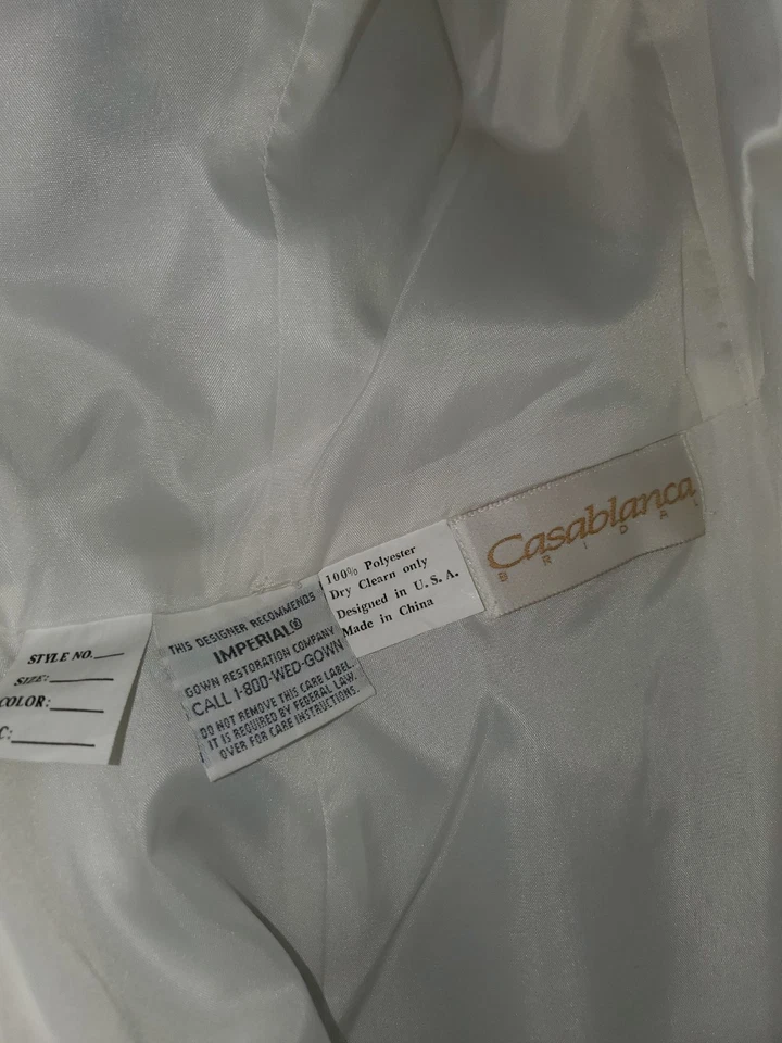 Cenicienta Alta Costura Casablanca Vestido de Boda Vestido de Baile de Novia 10 + Bullicio Foto 4 de 4