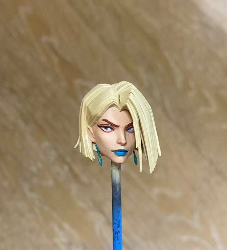 1/12 Painted White Queen Emma Battle Ver. Head Sculpt Fit 6'' ML Action Figure
