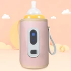(Roseate) Portable Bottle Warmer Bag With LCD Display 5 Level Temperature