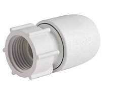 Hep2O Hand-Titan Plastic Push-Fit Straight Tap Connector 15mm x 1/2  XX65