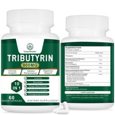 Butyrate Supplement for Gut Health, Leaky Gut Support, Digestion - 60 Count