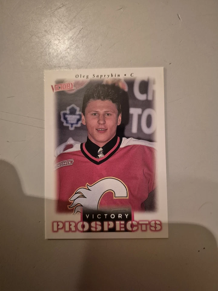 1999-00 Victory Oleg Saprykin Prospects #356 Calgary Flames Rookie Rc - Photo 1/1