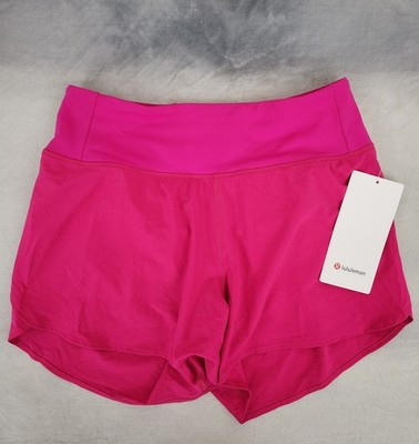 Lululemon Speed Up HR Short 4'' Mesh Vent Women's Size Small Pink Flare 