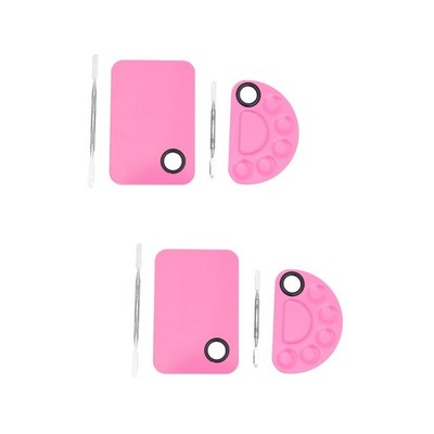 4 Sets Edelstahl-Farb-Farbmischer für Make-up-Aquarell-Ölgemälde- und