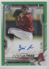 2021 Bowman Chrome Prospects Green Refractor 51/99 Luis Frias #CPA-LF Auto 10ua