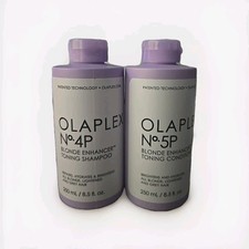 Olaplex Blonde Enhancer Toning No. 4P Shampoo And No 5P Conditioner Set 8.5 Oz 