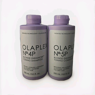 Olaplex Blonde Enhancer Toning No. 4P Shampoo And No 5P Conditioner Set 8.5 Oz 
