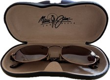 Maui Jim MJ 156-18 Sunglasses Bronze / Brown EUC Full Rim Design Made in Italy