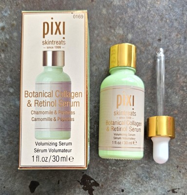2 Pixi Skintreats Botanical Collagen & Retinol Serum Chamomile & Peptides 1oz ea