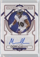 2020 Panini National Treasures Jersey Number Red 4/40 Malik Harrison Auto 07ap