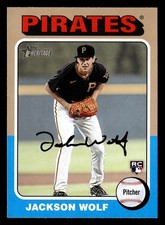 Jackson Wolf 2024 Topps Heritage #216 Pittsburgh Pirates ROOKIE Buy10get5FREE