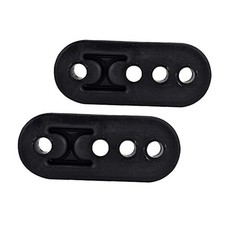 Car Exhaust Rubber Hanger Insulator Bracket 2PCS-Exhaust Hanger 4 Holes
