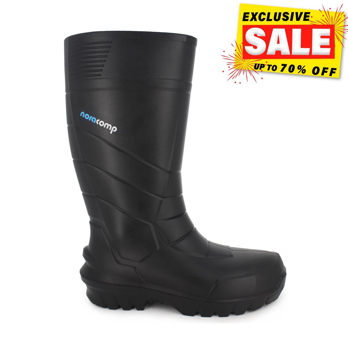Nora Noracomp S5 Insulated Wellington Safety Boots Black
