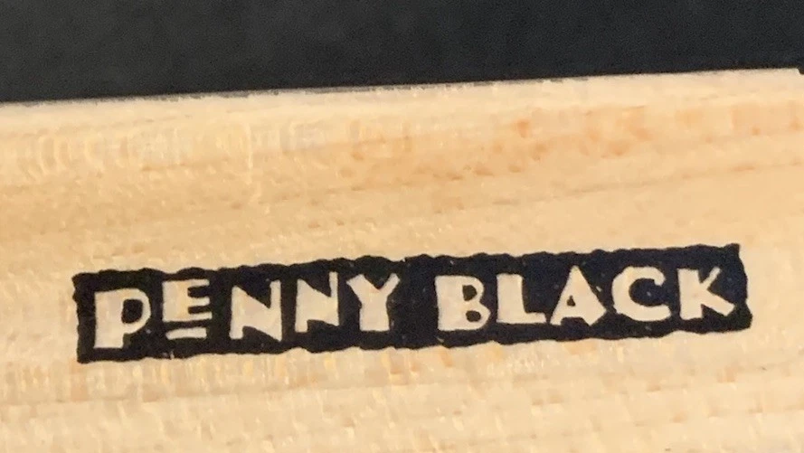 Sello de goma Penny negro nevado parque árboles madera Foto 4 de 4