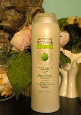 AVON Advance Techniques Daily Shine 2 in 1 Shampoo & Conditioner  11.8 oz ~ NEW 
