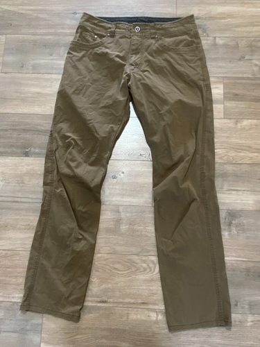 Kuhl Revolvr Pants Trousers Mens 34x34 Khaki Lightweight Zip Outdoor