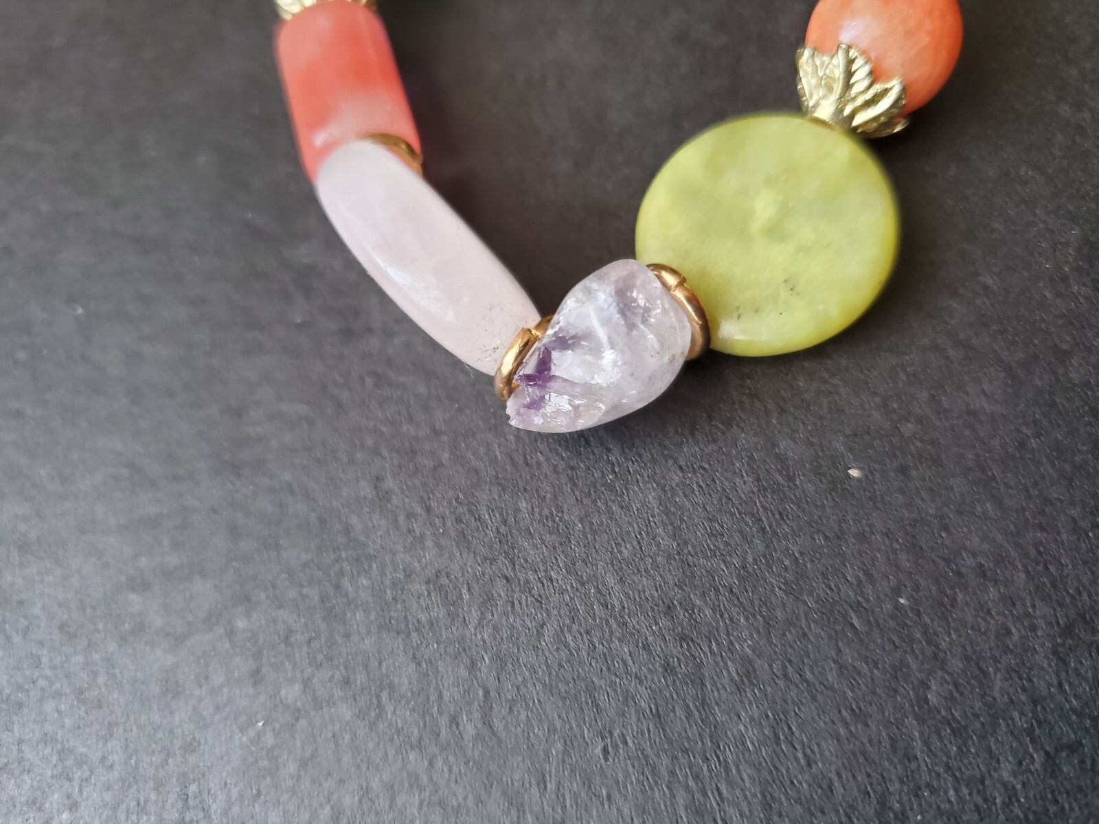 Real Multi Colored Stone Bracelet - image 7